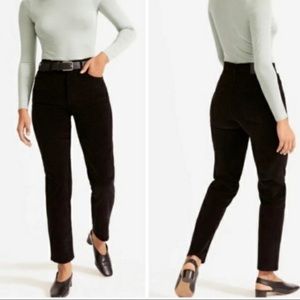 Everlane Black Baby Cord Cheeky Crop Size 28